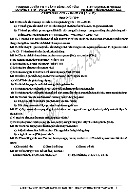 Chuyên đề Oxi - Không khí (buổi 2)